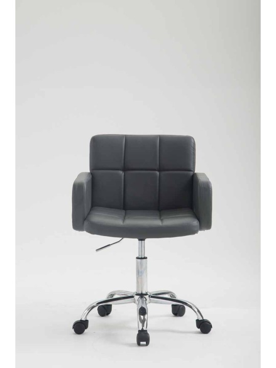 Työjakkara Los Angeles keinonahkaa, harmaa