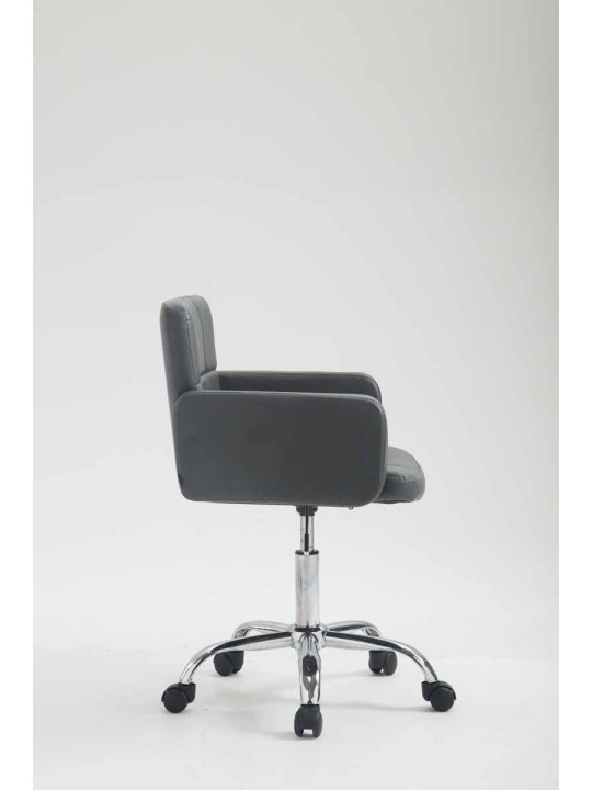 Työjakkara Los Angeles keinonahkaa, harmaa