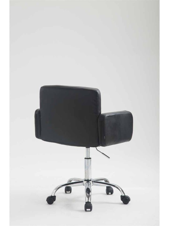 Työjakkara Los Angeles keinonahkaa, musta