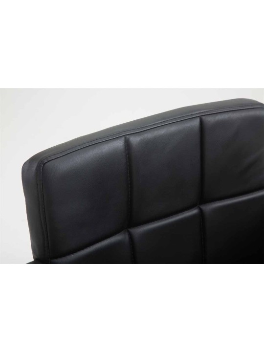 Työjakkara Los Angeles keinonahkaa, musta