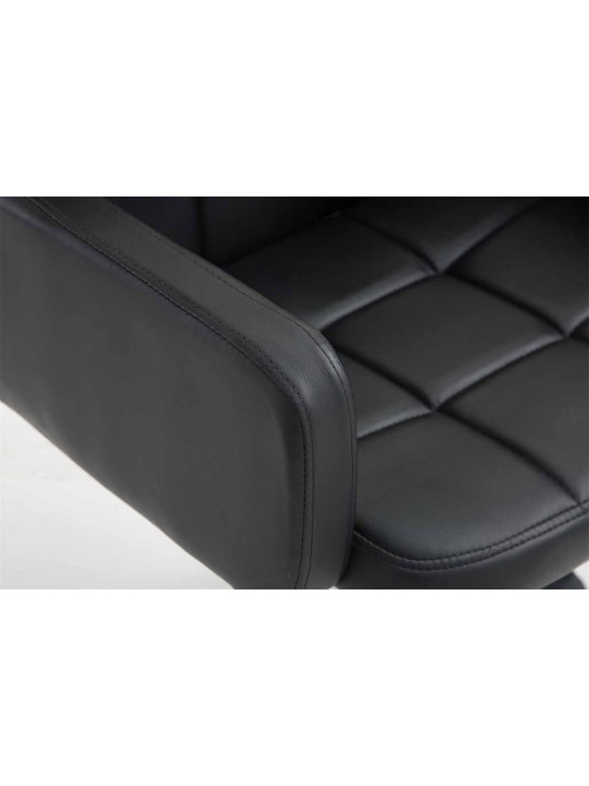 Työjakkara Los Angeles keinonahkaa, musta