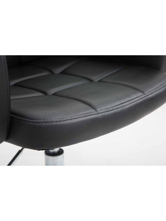 Työjakkara Los Angeles keinonahkaa, musta