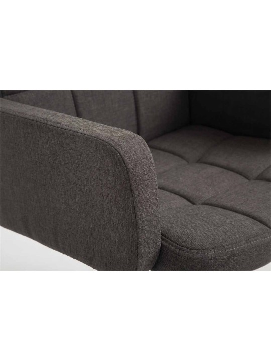 Työjakkara Los Angeles kangas, tummanharmaa