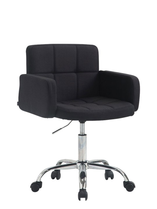 Työjakkara Los Angeles kangas, musta