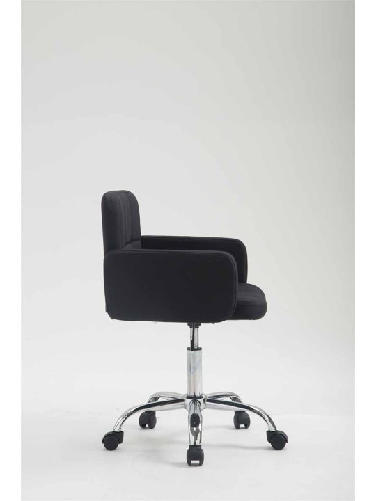 Työjakkara Los Angeles kangas, musta