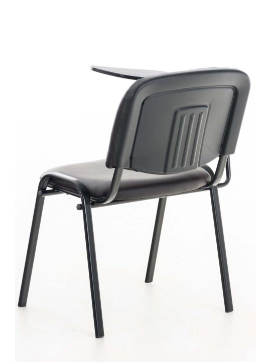 Ken-tuoli, jossa taittuva pöytä keinonahalla, ruskea