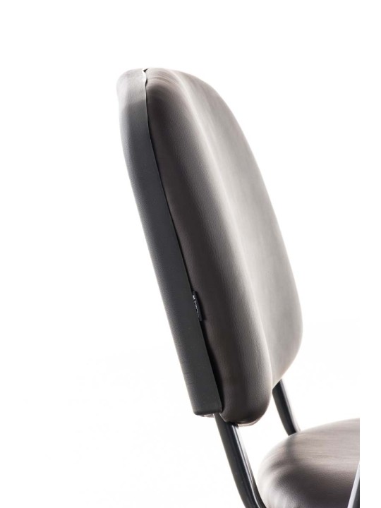 Ken-tuoli, jossa taittuva pöytä keinonahalla, ruskea