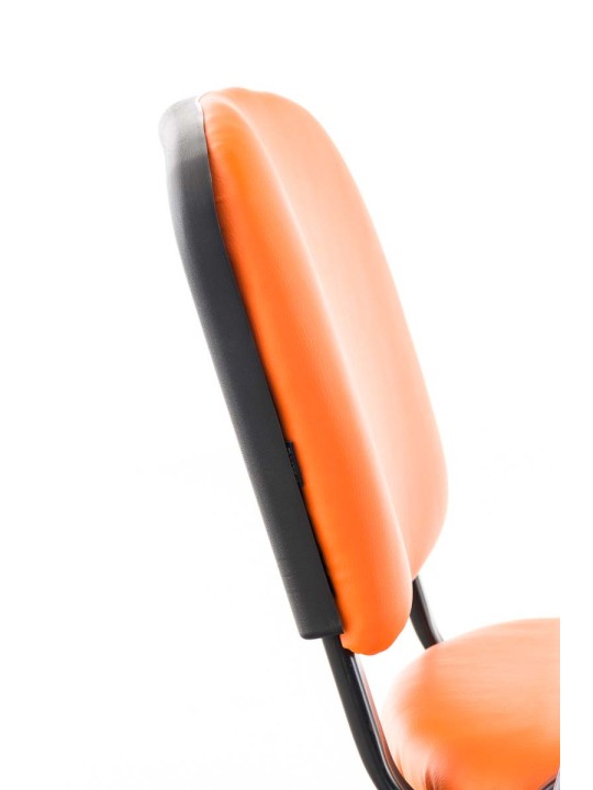 Ken-tuoli, jossa taittuva pöytä keinonahalla, oranssi