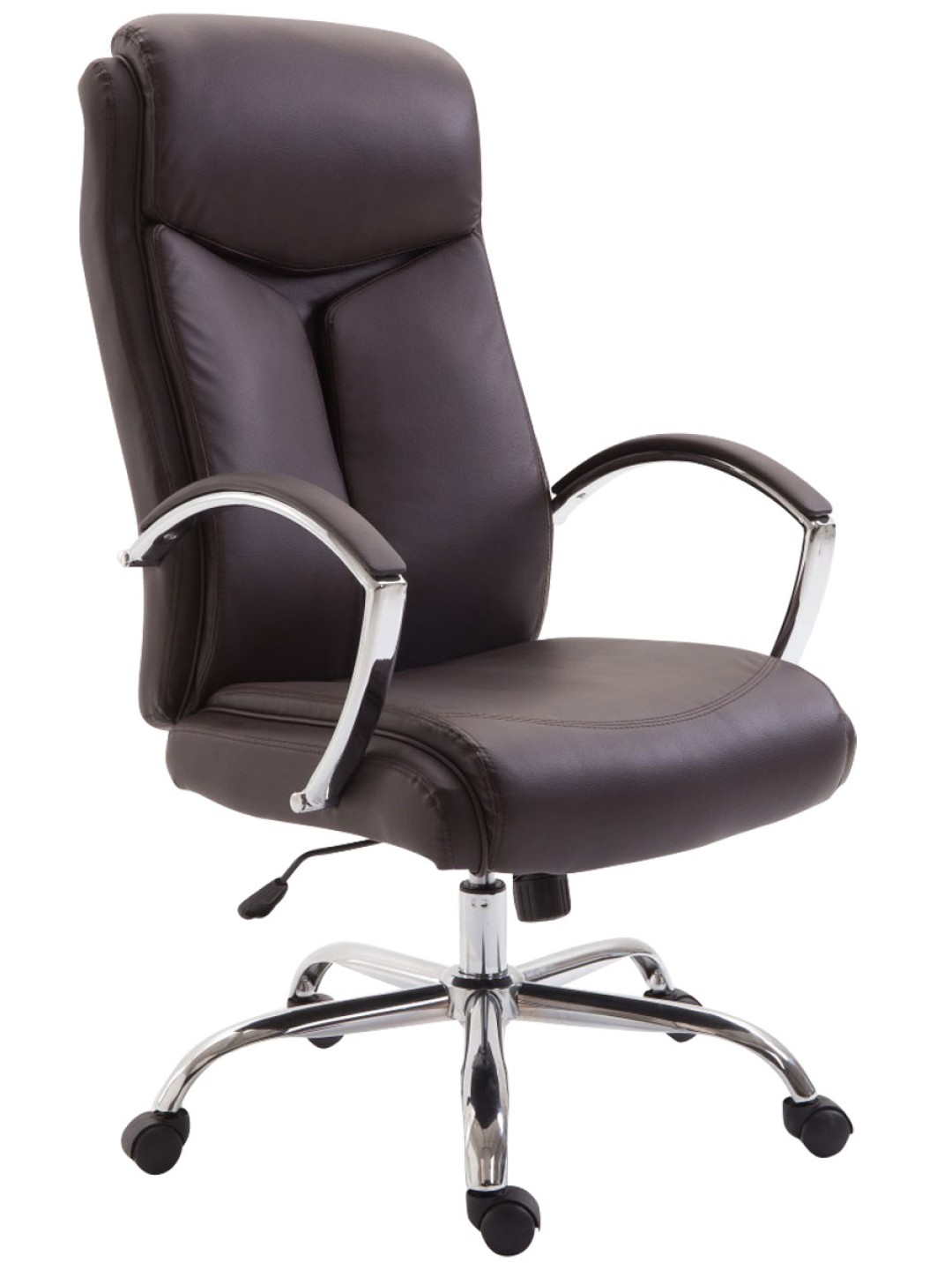 Työtuoli Vaud keinonahkaa, ruskea