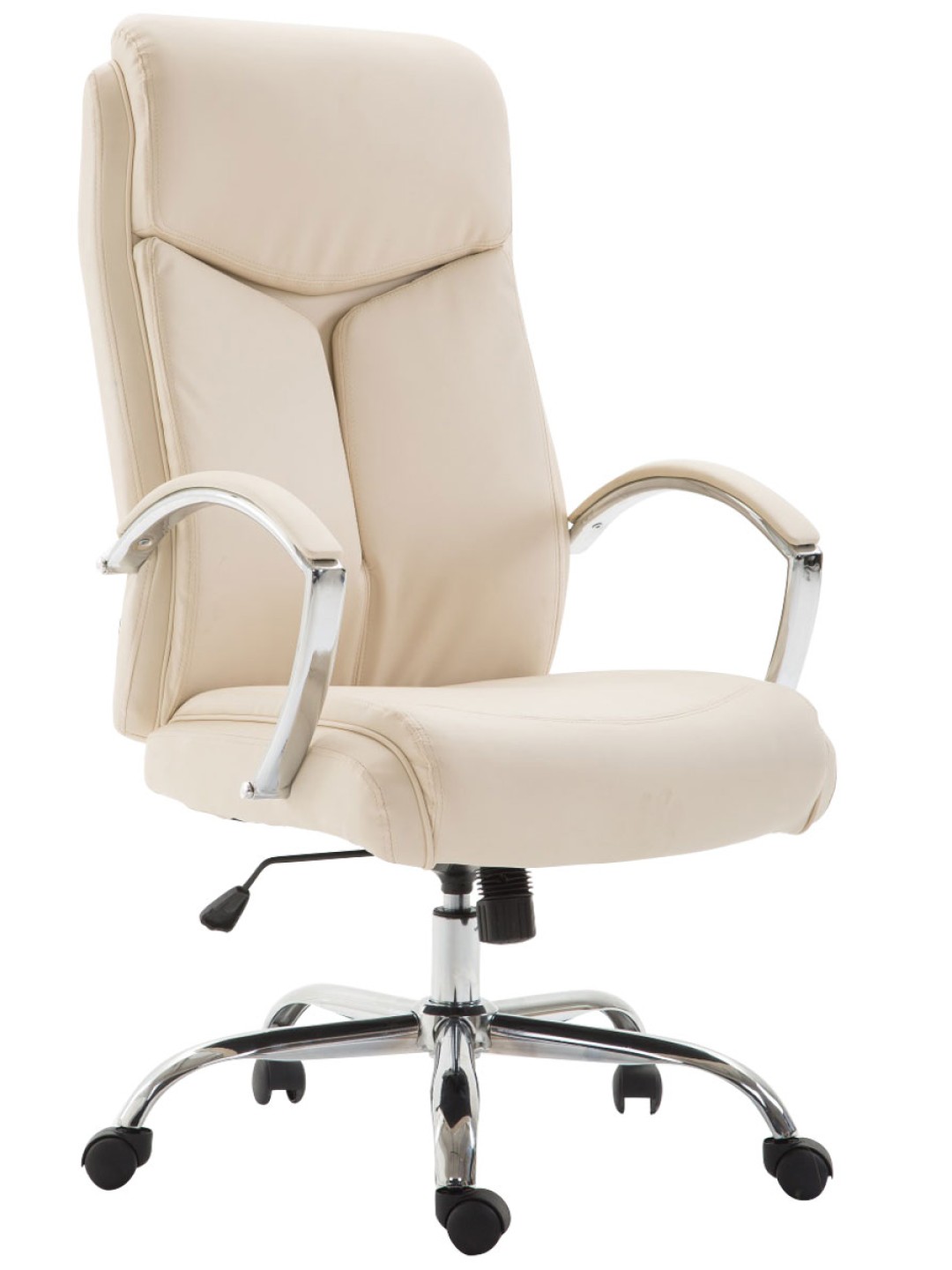 Työtuoli Vaud keinonahkaa, kermanvärinen