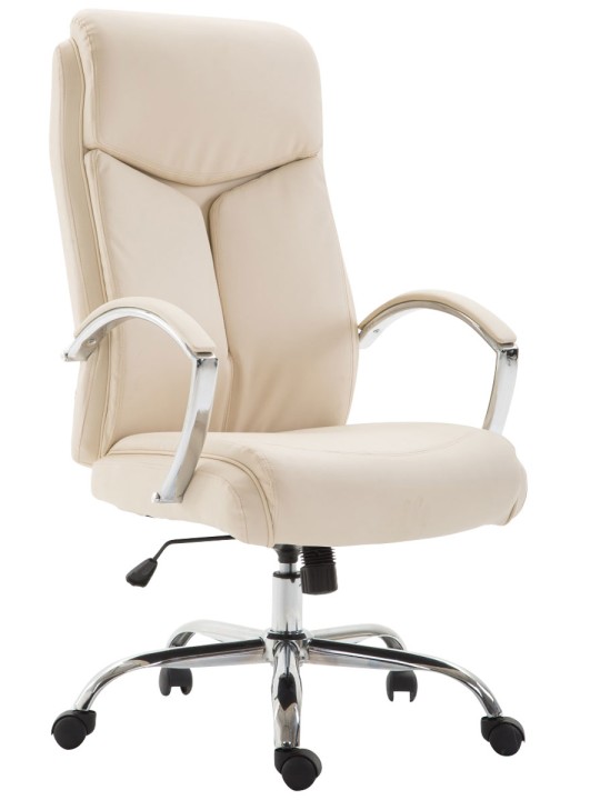 Työtuoli Vaud keinonahkaa, kermanvärinen Työtuoli Vaud keinonahkaa, kermanvärinen