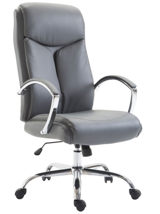 Työtuoli Vaud keinonahkaa, harmaa Työtuoli Vaud keinonahkaa, harmaa