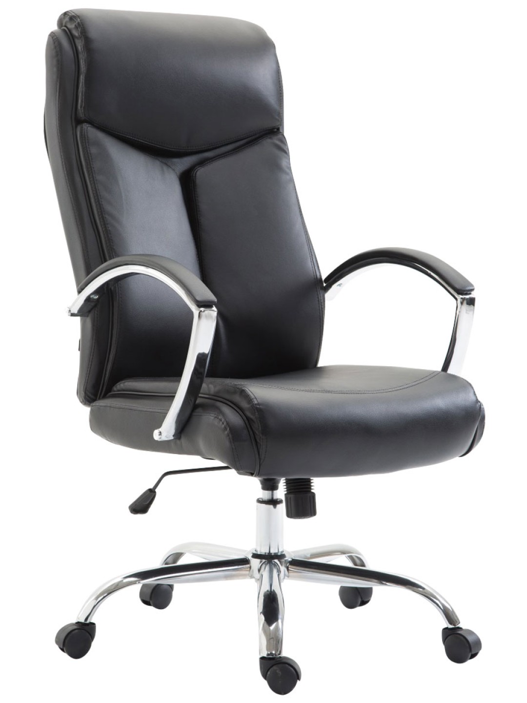 Työtuoli Vaud keinonahkaa, musta