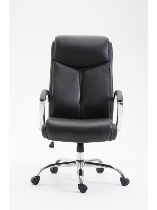 Työtuoli Vaud keinonahkaa, musta