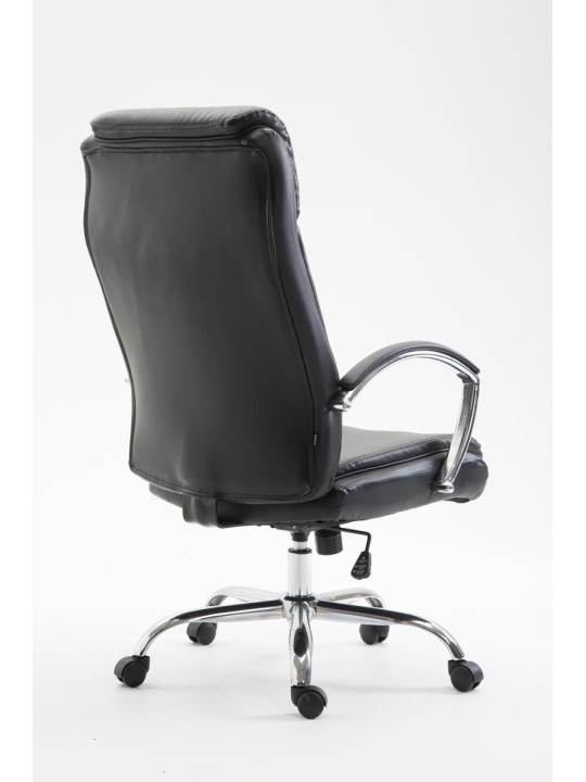 Työtuoli Vaud keinonahkaa, musta