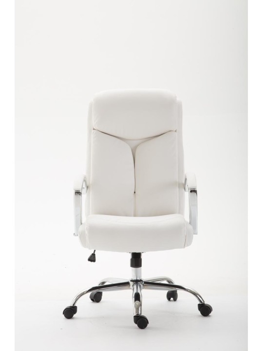 Työtuoli Vaud keinonahkaa, valkoinen