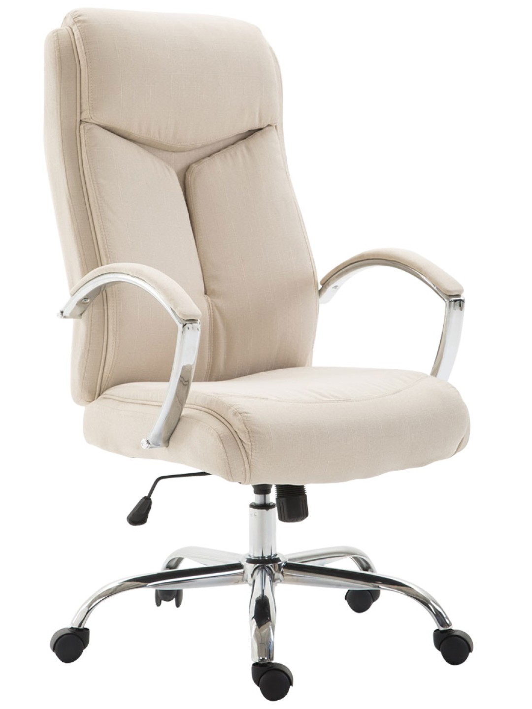 Työtuoli Vaud kangasta, kermanvärinen