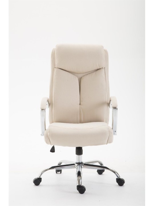 Työtuoli Vaud kangasta, kermanvärinen