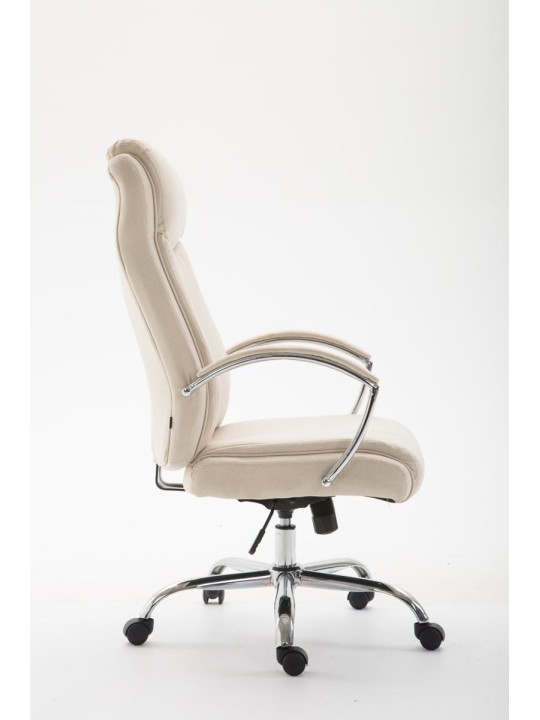 Työtuoli Vaud kangasta, kermanvärinen