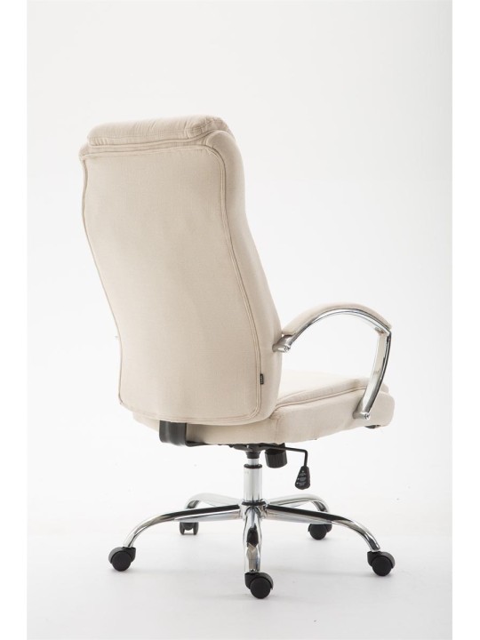 Työtuoli Vaud kangasta, kermanvärinen