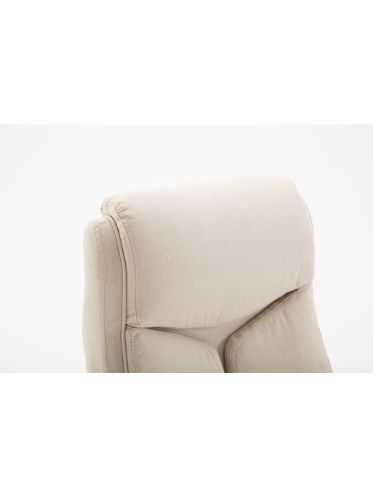 Työtuoli Vaud kangasta, kermanvärinen