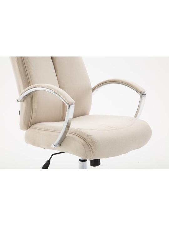 Työtuoli Vaud kangasta, kermanvärinen