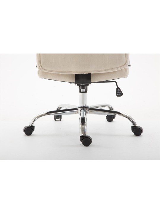 Työtuoli Vaud kangasta, kermanvärinen