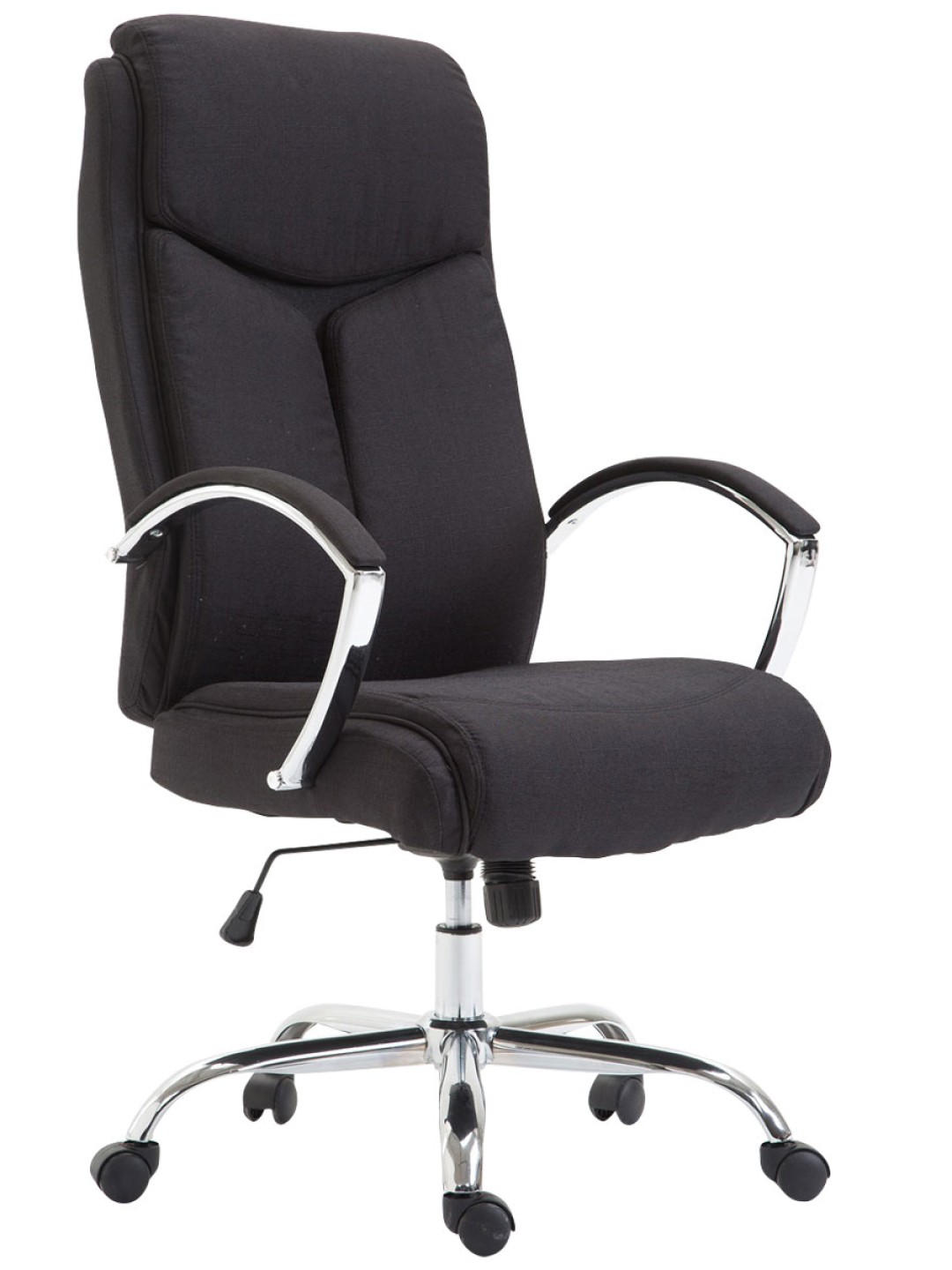 Työtuoli Vaud kangasta, musta