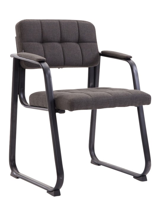 Vierailijatuoli Canada B -kangasta, tummanharmaa