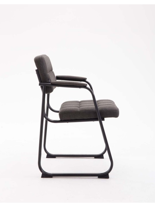 Vierailijatuoli Canada B -kangasta, tummanharmaa