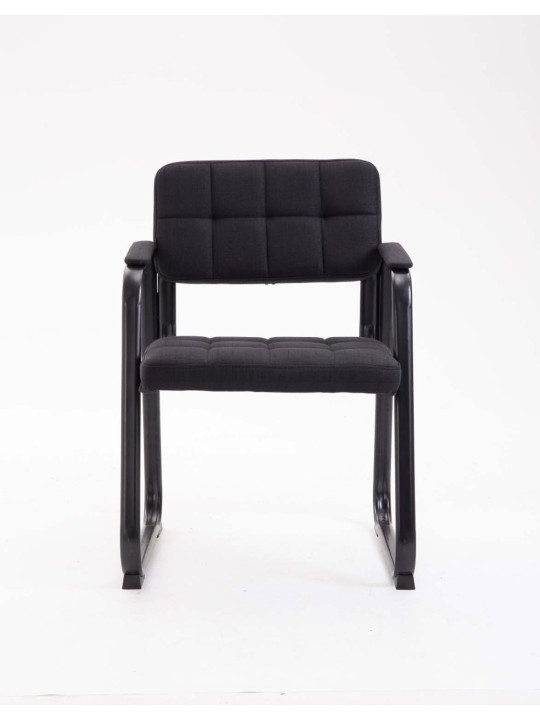 Vierailijatuoli Canada B -kangasta, musta