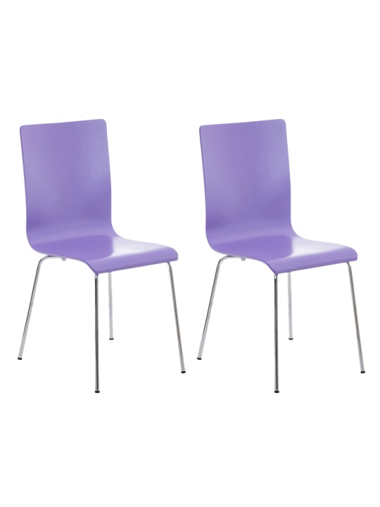 2 Pepe vierailijatuolin setti, liila 2 Pepe vierailijatuolin setti, liila