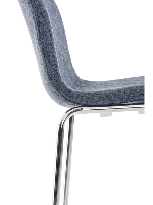 Baarijakkara Hoover-kangas 4-jalkainen runko kromi, sininen