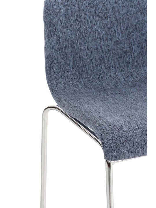 Baarijakkara Hoover-kangas 4-jalkainen runko kromi, sininen