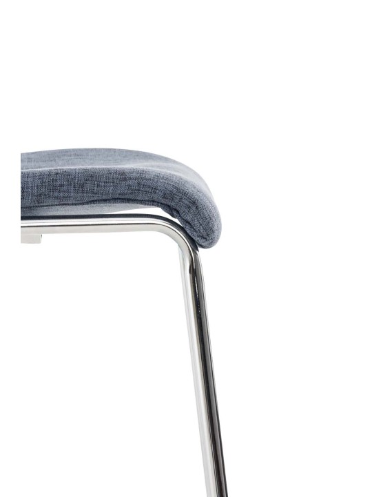 Baarijakkara Hoover-kangas 4-jalkainen runko kromi, sininen