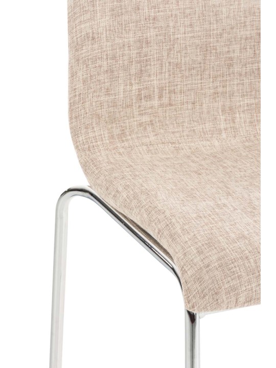 Baarijakkara Hoover-kangas 4-jalkainen runko kromi, kermanvärinen