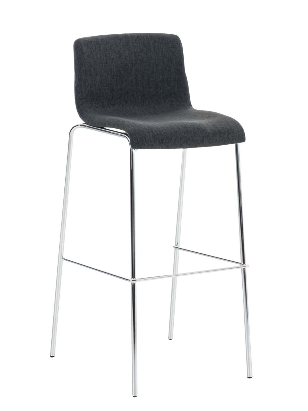 Baarijakkara Hoover-kangas 4-jalkainen runko kromi, tummanharmaa