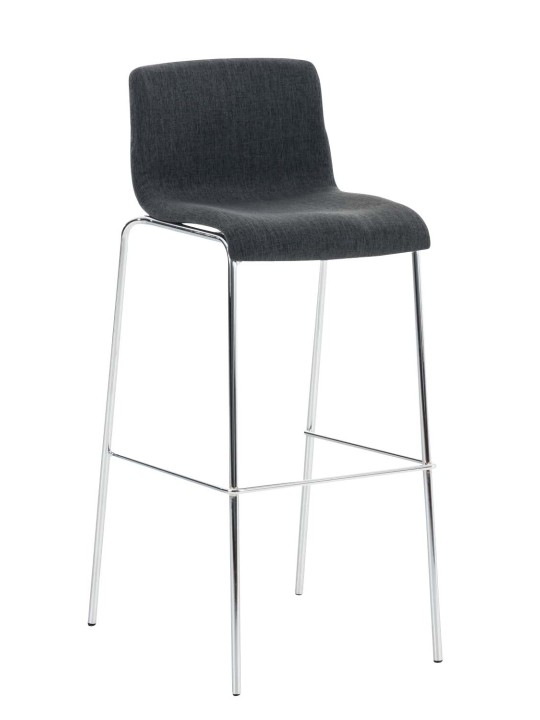 Baarijakkara Hoover-kangas 4-jalkainen runko kromi, tummanharmaa