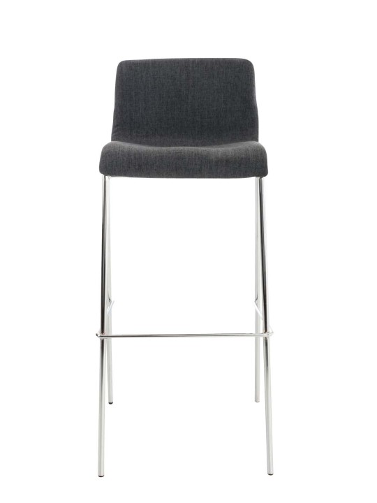 Baarijakkara Hoover-kangas 4-jalkainen runko kromi, tummanharmaa