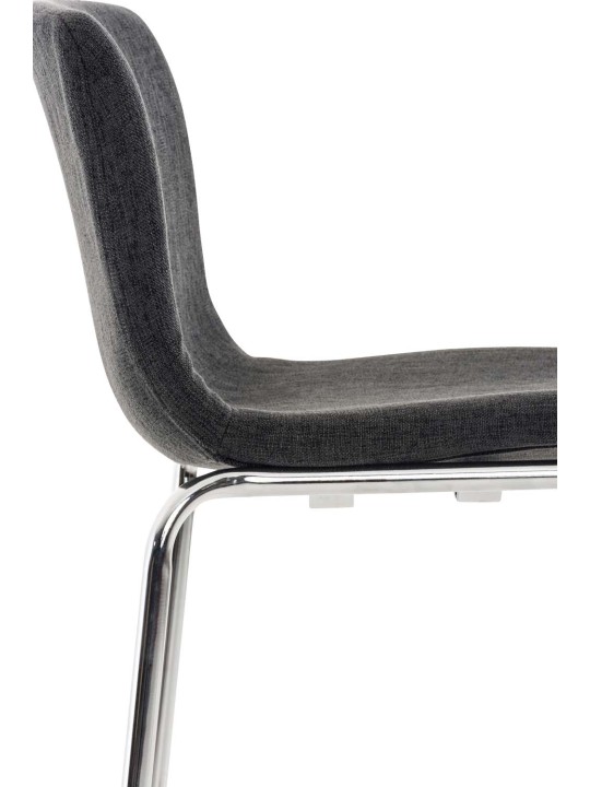 Baarijakkara Hoover-kangas 4-jalkainen runko kromi, tummanharmaa