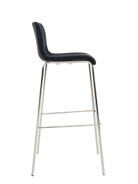 Baarijakkara Hoover-kangas 4-jalkainen runko kromi, musta