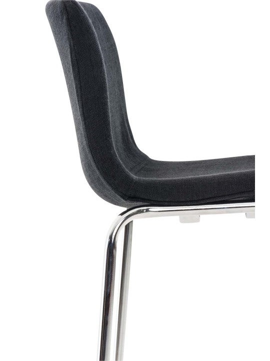 Baarijakkara Hoover-kangas 4-jalkainen runko kromi, musta