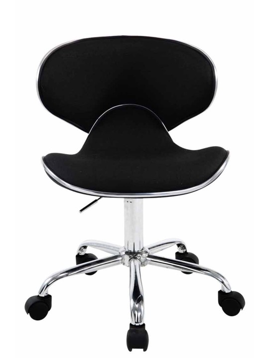 Työjakkara Las Vegas V2 kangasta, musta