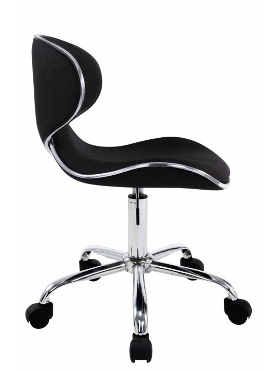 Työjakkara Las Vegas V2 kangasta, musta