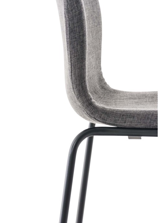 2 baarijakkaran setti Hoover-kangas 4-jalkainen runko, vaaleanharmaa