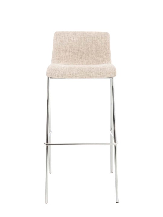 2 baarijakkaran setti Hoover-kangas 4-jalkainen runko kromi, kermanvärinen