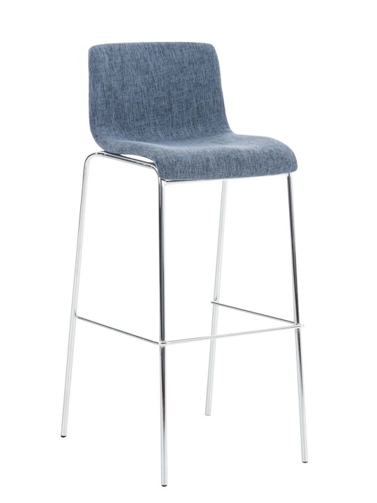 2 baarijakkaran setti Hoover-kangas 4-jalkainen runko kromi, sininen