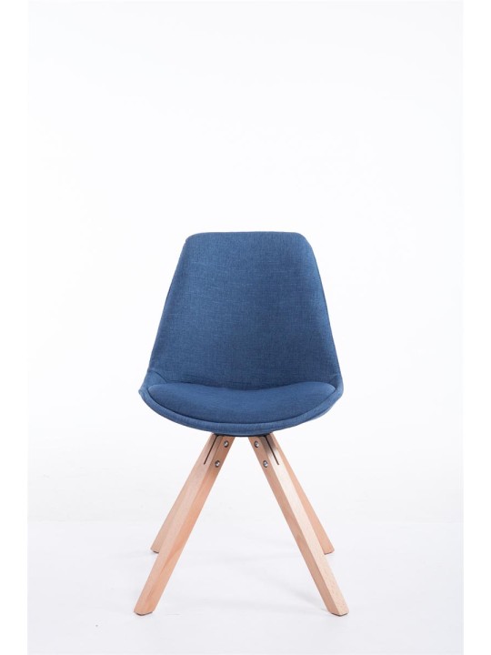 Vierailijatuoli Toulouse kangas Natura Square, sininen