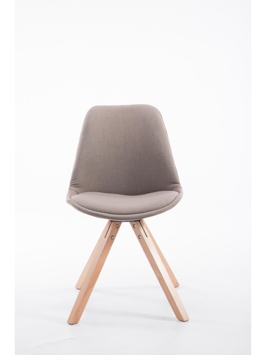 Vierailijatuoli Toulouse kangas Natura Square, taupe