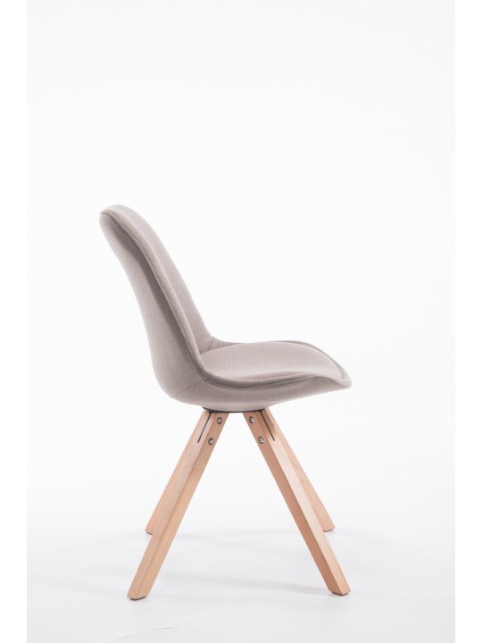 Vierailijatuoli Toulouse kangas Natura Square, taupe